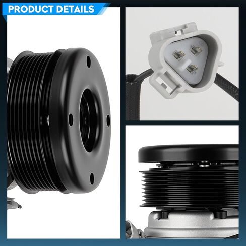 TadaMark A/C Air Compressor with Clutch Fit for Toyota Tundra 2007-2021 5.7L V8, for Tundra 2010-2019 4.6L V8(Note: Not fit for Toyota Tundra 4.0L 4.7L) in Kuwait