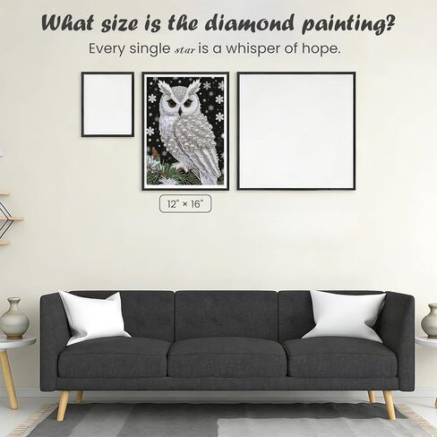 SuuTang 5D Diamond Art Pearl Painting Kits for Adults, Special Shaped Owl Beaded Art Kit for Beginners, 13.8X17.8inch, DIY 3D Plastic Pearl Diamond Dots Gem Art Craft, Home Wall Decor Gift in Saudi Arabia