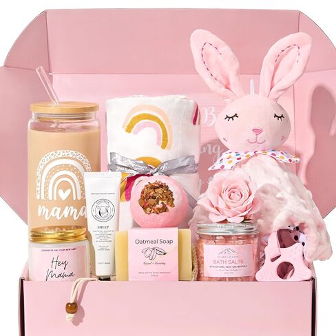 iAOVUEBY New Mom Gifts & Baby Girl Gifts, Baby Shower Gifts for Mom to Be, Pregnancy Gifts For Expecting Mom, First Time Mothers Day Gift for New Mom, Pregnancy Gifts for Women and Baby in Kuwait