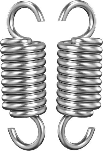 Suteck 700lbs Weight Capacity Heavy Duty Spring Hammock Egg Chair Spring Porch Swing Springs Hanging Chairs Suspension Swing Extension for Boxing Bag, Gym, Patio Swing Hanger 2 Pieces in Saudi Arabia