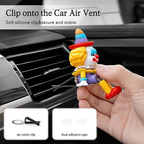 Shaking Feet Figurine, Swinging Feet Pinocchio Car Dash Decor Shaking Legs Man Air Vent&Monitor Decoration Funny Car Interior Accessories for Women (B) in Saudi Arabia