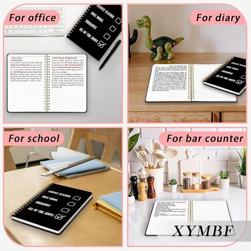 XYMBF مجلة دفتر مدرس العلوم المضحكة، دفاتر هدايا تقدير مدرس العلوم للعمل، مجلة هدايا العلوم للمعلمين، دفتر ملاحظات حلزوني بغلاف مقوى 5.5 × 8.3 بوصة in Kuwait