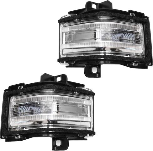 Driver and Passenger Side Door Towing Mirror Turn Signal Light Lamp Indicator for Ford F-150 F-250 F-350 F-450 F-550 2015-2024 Door Towing Mirror Indicator Lights Lamp LED Side in Kuwait