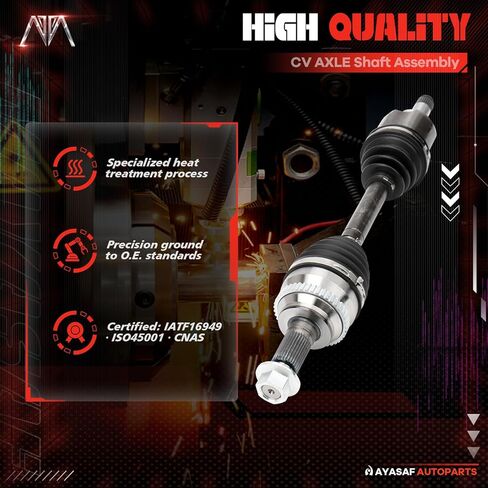 Front CV Axle Shaft fit for Ford Edge 2007 2008 2009 2010 2011 2012 2013 2014 3.5L/3.7L, for Lincoln MKX 2007-2015,66-2188 66-2190 in Kuwait