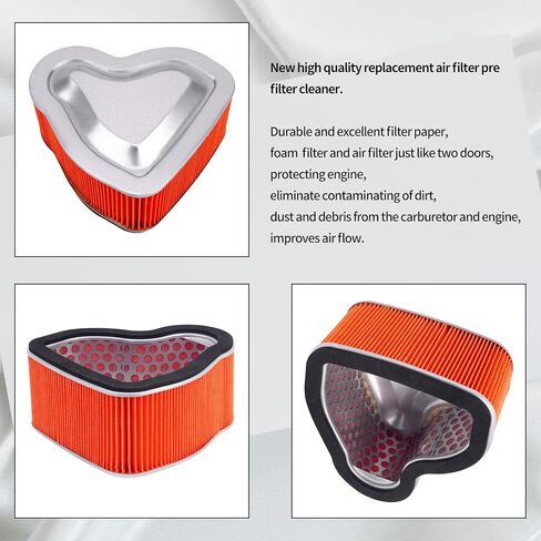 فلتر هواء متوافق مع Honda VTX1800C1 VTX1800C2 VTX1800C3 VTX1800F1 F2 F3 VTX1800N1 N2 N3 VTX1800 R1-R3 VTX1800 S1-S3 VTX1800T1-T3 VTX 1800 C/N/R/S Retro Spoke 2002-2008,#17213-MCH-000 in Kuwait