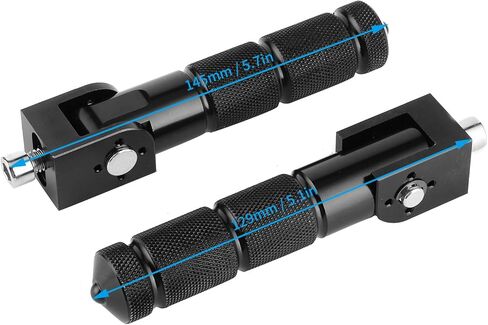 Watris Veiyi 2PCS Motorcycle Foot Pegs, Electric Motorcycle Pegs with 2 Mounting Screws, for Most Motorcycle Electric Car(Black) in Kuwait