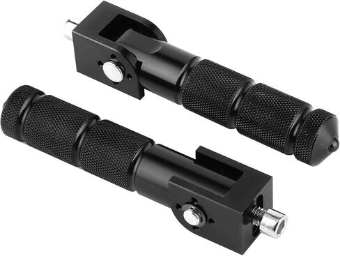 Watris Veiyi 2PCS Motorcycle Foot Pegs, Electric Motorcycle Pegs with 2 Mounting Screws, for Most Motorcycle Electric Car(Black) in Kuwait