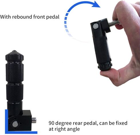 Watris Veiyi 2PCS Motorcycle Foot Pegs, Electric Motorcycle Pegs with 2 Mounting Screws, for Most Motorcycle Electric Car(Black) in Kuwait