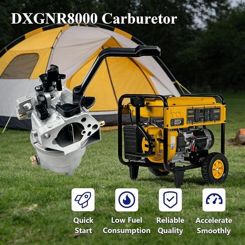 DXGNR8000 Carburetor Kit for Compatible with DE-WALT DG6000 6550 7000B DXGNR7000W Generator GP6500 Gas Generator 420cc 13HP Engine with Air filter Kit in Saudi Arabia