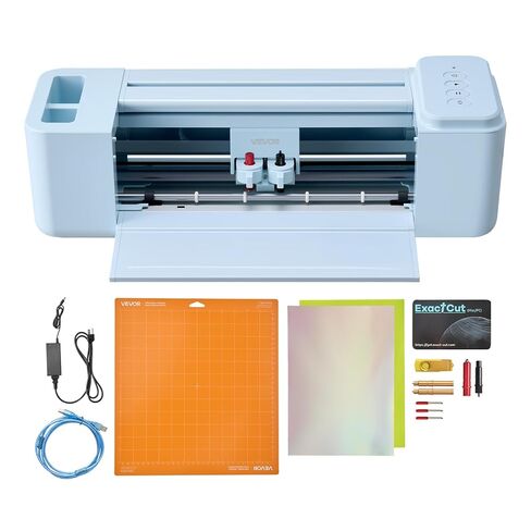 VEVOR Vinyl Cutting Machine, 12 in, Button and Screen Controlled Vinyl Cutter, 20000+ Built-in Design Resources, Compatible with Mac, Windows, Android and iOS, for Creating Customized Crafts Cards in Kuwait