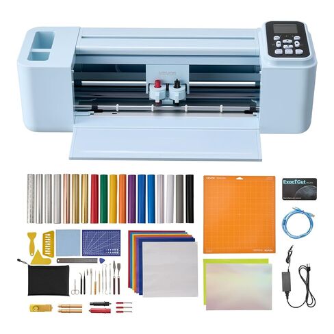 VEVOR Vinyl Cutting Machine, 12 in, Button and Screen Controlled Vinyl Cutter, 20000+ Built-in Design Resources, Compatible with Mac, Windows, Android and iOS, for Creating Customized Crafts Cards in Kuwait