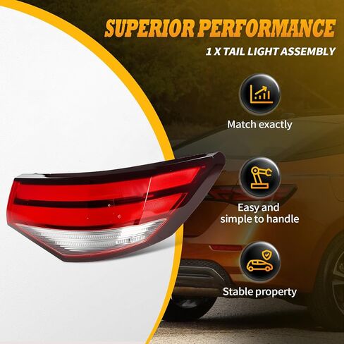 Tail Light Right Side Compatible with 2020 2021 2022 2023 Sentra Passenger Rear Brake Lamp Taillight NI2805121 265506LB0A in Kuwait