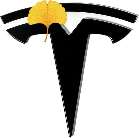 Model 3 / Y Badge Emblem - Front Hood Frunk Replacement Logo for Tesla Model 3 and Y -3D, ABS Emblem Matte Black in Kuwait