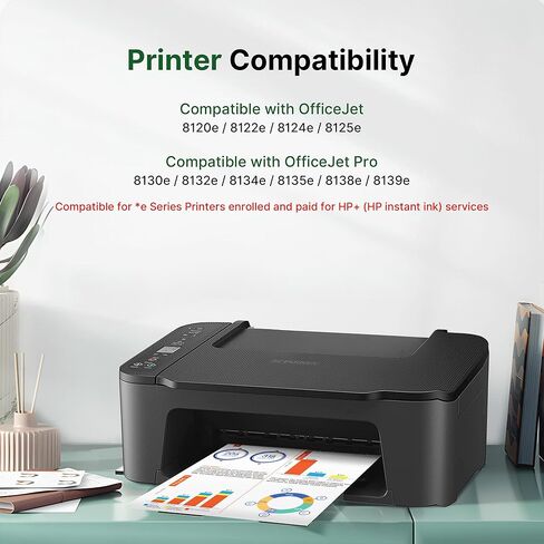 بديل HP923 متوافق لخراطيش حبر HP 923 (أسود سماوي أرجواني أصفر، 4 عبوات، بدون رقاقة) يعمل مع طابعات HP Officejet Pro 8130e 8120e 8135e 8139e 8120e 8125e in Kuwait