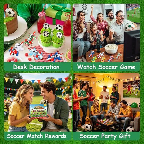 12PCS 3D Printed Soccer Party Axolotl Fidget Toys Articulated Mini Animal Desk Toys Colorful Stress Relief Toys for Soccer Party Favors & Football Decorations in Saudi Arabia