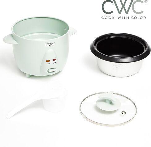 COOK WITH COLOR 6 Cup Rice Cooker 300W - Effortless Cooking and Greatly, Cooks 3 Cups of Raw Rice for 6 Cups of Cooked Rice, Grey in Saudi Arabia