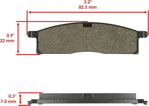 Caltric Front Brake Pads Compatible with Yamaha Ttr125 Ttr-125 Ttr 125 2000-2017 Front Motorcycle Pads in Kuwait