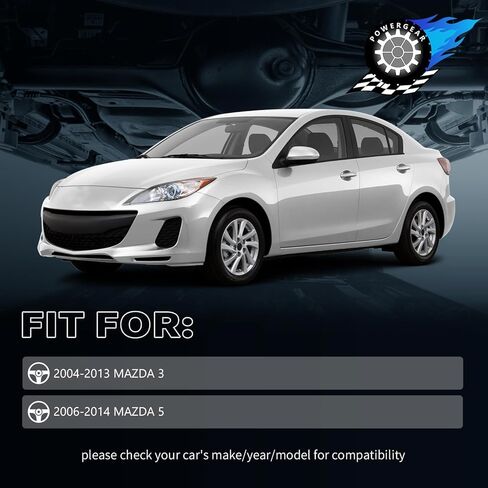 ذراع التحكم POWERGEAR، طقم التعليق السفلي العلوي الخلفي المتوافق مع 2004-2013 Mazda 3 K641985، K660012، MS76155-6Pcs in Kuwait