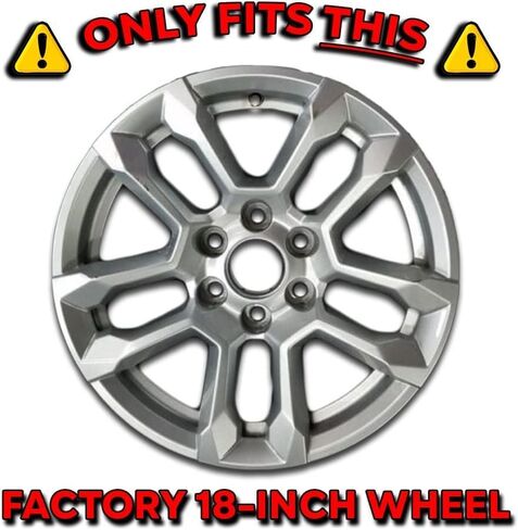 18" Gloss Black Wheel Skins for Chevrolet Silverado RST 2022-2026 (Set of 4) in Kuwait