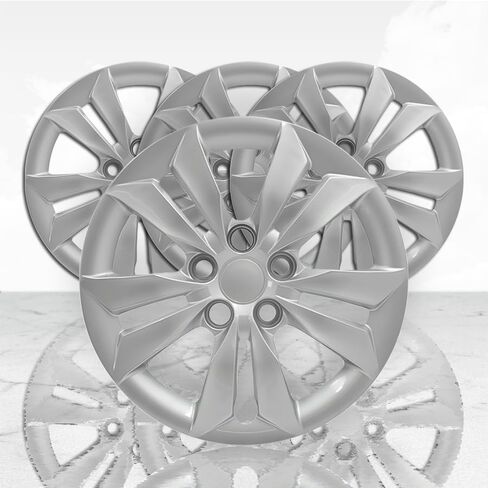 Set of 4 16" Bolt-on Silver Hubcaps for Hyundai Sonata 2011-2014 in Saudi Arabia