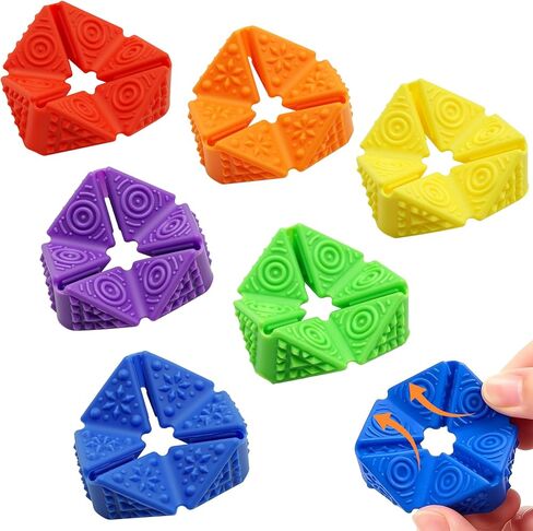 Stress Cube Sensory Flip Fidget Toy Adults, Textured Quiet Desk Toy for Relax, Anxiety ADHD Autism Focus Tool for Class-Room & Office in Saudi Arabia