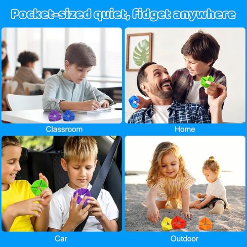 Stress Cube Sensory Flip Fidget Toy Adults, Textured Quiet Desk Toy for Relax, Anxiety ADHD Autism Focus Tool for Class-Room & Office in Saudi Arabia