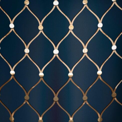 Main Street Peel and Stick Craft Paper. Navy and Gold Geometric Print -12-Pack of Luxury 16.75"x10" Panels. Embossed Paper for Art Projects, Crafts, DIY, Accent Wallpaper in Saudi Arabia