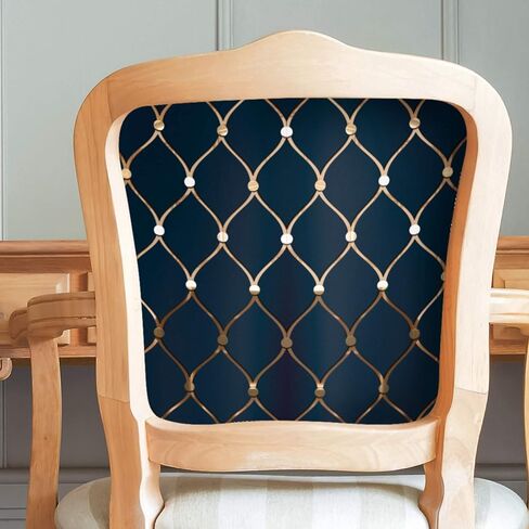 Main Street Peel and Stick Craft Paper. Navy and Gold Geometric Print -12-Pack of Luxury 16.75"x10" Panels. Embossed Paper for Art Projects, Crafts, DIY, Accent Wallpaper in Saudi Arabia