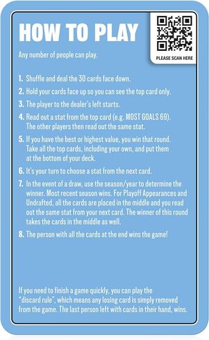 لعبة بطاقات Top Trumps World Ice Hockey Stars - ألعاب عائلية للأطفال والكبار - ألعاب تعليمية - ألعاب بطاقات للأطفال للاعبين وأكثر - ألعاب حرب الأطفال - حروب البطاقات - للأطفال بعمر 6 سنوات فما فوق in Kuwait