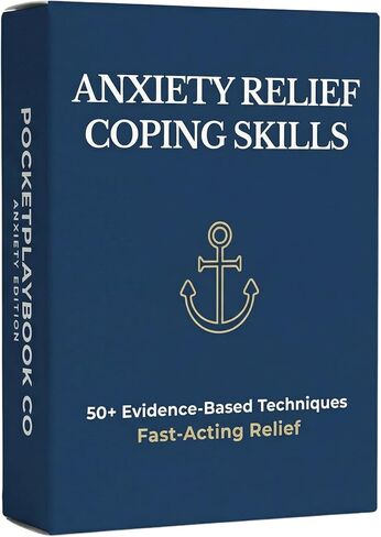 Anxiety Relief Coping Skills Cards — 55 Evidence-Based Techniques for Fast-Acting Relief | DBT, CBT & Grounding Tools for Anxiety, Stress & Overwhelm. in Saudi Arabia