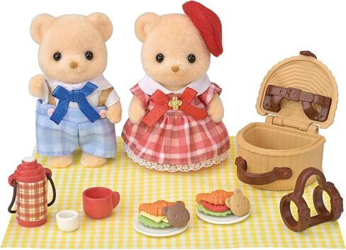 Sylvanian Families - Gourmet Picnic of Biscuit Bears - Set 2 articulated figures - Immerse yourself in the world of the Sylvanian Family - 5852 in Saudi Arabia
