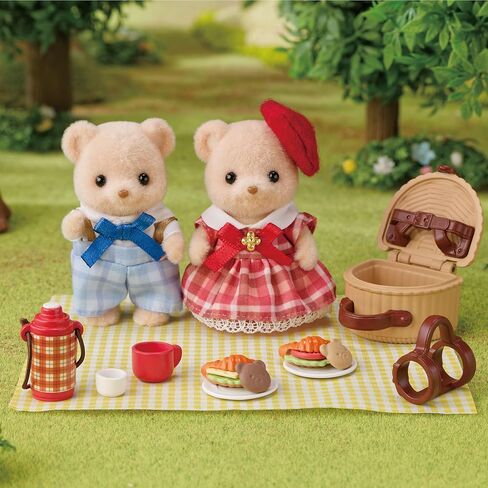 Sylvanian Families - Gourmet Picnic of Biscuit Bears - Set 2 articulated figures - Immerse yourself in the world of the Sylvanian Family - 5852 in Saudi Arabia