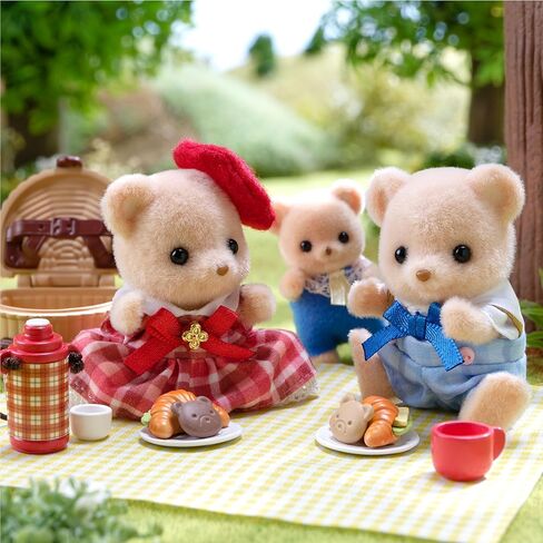 Sylvanian Families - Gourmet Picnic of Biscuit Bears - Set 2 articulated figures - Immerse yourself in the world of the Sylvanian Family - 5852 in Saudi Arabia