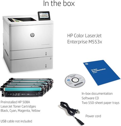 HP LaserJet Enterprise M553x Color Printer, (B5L26A) (Renewed) in Kuwait