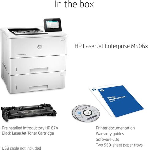 طابعة HP Laserjet Enterprise M506x أحادية اللون، (F2A70A) (متجددة) in Kuwait