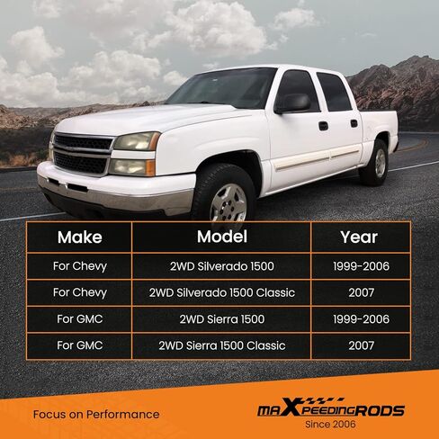 ممتص الصدمات الأمامي maxpeedingrods 2.5-4 بوصة لسيارة Chevy Silverado/GMC Sierra 1500 2WD 1999-2007 in Kuwait