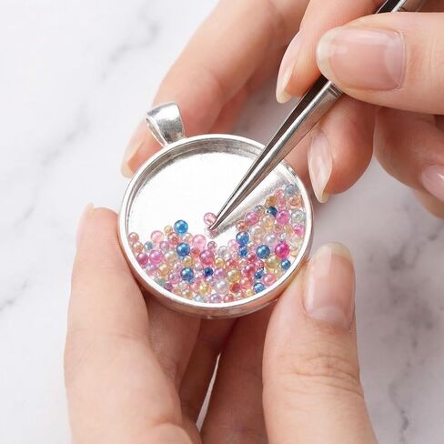 100g Micro Bubble Beads, 1.25-3mm Colorful Water Droplets Bubble Beads No Hole, Tiny Round Iridescent Glass Bead Balls for DIY Crafts Nail Art Resin Filler in Saudi Arabia