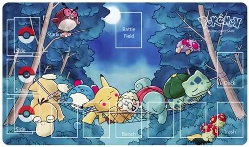 Premium Playmat - Pikachu, Squirtle, Psyduck, Bulbasaur - Premium Collection in Kuwait