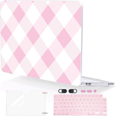 for MacBook Neo 13 inch Case 2026 A3404 with A18 Pro Chip, Anti-Scratch Slim Pattern Plastic Hard Shell Case 13-inch Neo Protective Cover with Keyboard Cover & Screen Film, Purple Flowers in Saudi Arabia