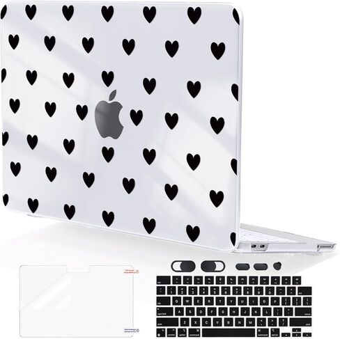 for MacBook Neo 13 inch Case 2026 A3404 with A18 Pro Chip, Anti-Scratch Slim Pattern Plastic Hard Shell Case 13-inch Neo Protective Cover with Keyboard Cover & Screen Film, Purple Flowers in Saudi Arabia