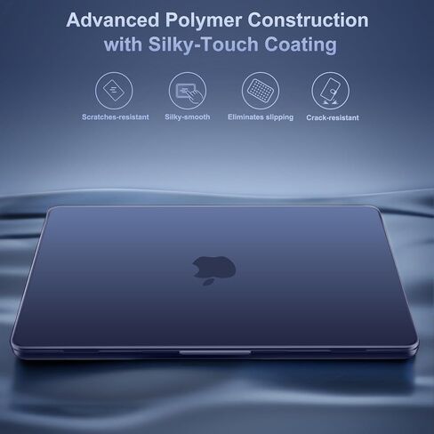 MOSISO Compatible with MacBook Air 13 inch Case M5 M4 M3 M2 2026-2022 A3449 A3240 A3113 A2681, Hard Shell&Sixteen Grid Puffy Bag&Keyboard Skin&Webcam Cover&ScreenFilm for MacBook Air 13.6, Midnight in Saudi Arabia