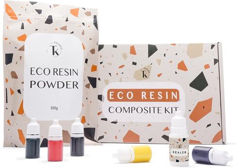 Tassika Eco Resin Kit for Beginners 2lbs, Terrazzo Resin Kit, Refill Kit in Kuwait