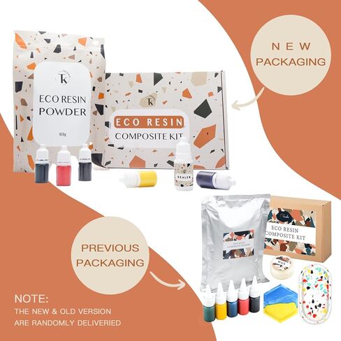 Tassika Eco Resin Kit for Beginners 2lbs, Terrazzo Resin Kit, Refill Kit in Kuwait