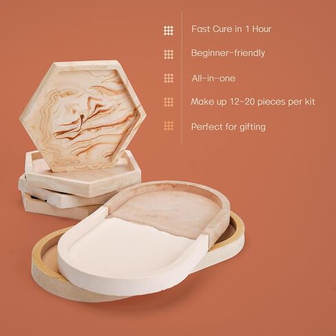 Tassika Eco Resin Kit for Beginners 2lbs, Terrazzo Resin Kit, Refill Kit in Kuwait