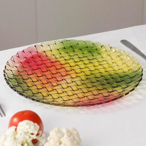 لوحة زخرفية من الزجاج الكريستالي المنسوج الدائري الملون مرسومة يدويًا من MAGCOLOR بقطر 27.94 سم. in Saudi Arabia