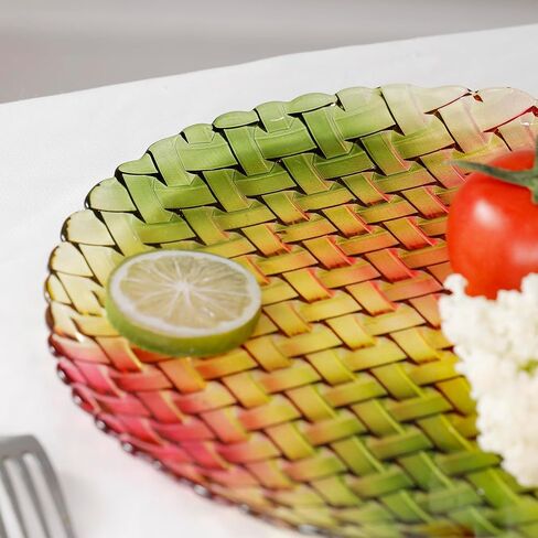 لوحة زخرفية من الزجاج الكريستالي المنسوج الدائري الملون مرسومة يدويًا من MAGCOLOR بقطر 27.94 سم. in Saudi Arabia