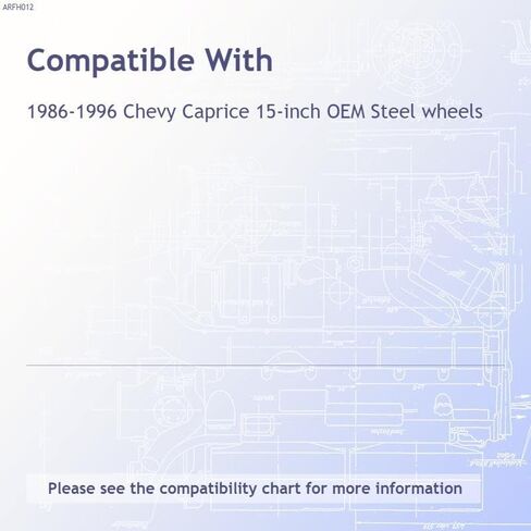 Upgrade Your Auto Set of Four 15' Chrome Hubcap Wheel Covers for Chevy Caprice 1986-1996 (Push-on) in Kuwait