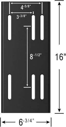 Big Block Motor Mount Plate for Predator 301cc, 420cc, and 670cc, Honda GX340 / GX390, 13HP Clone | Heavy Duty Steel Solid Plate | Powder Coated in Kuwait