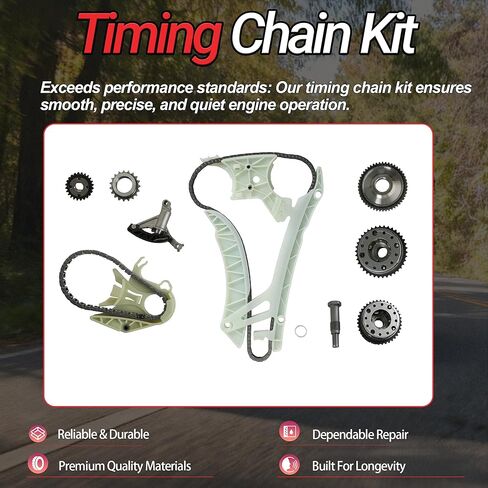 N20 N26 2.0 Timing Chain Kit with VVT Gear Cam Sprocket Fit for BMW 228i 320i 328i 428i 528i X1 X3 X4 X5 N20 N26 2.0L 2013-2017 Replace#11417605367S1 11417602647 in Saudi Arabia