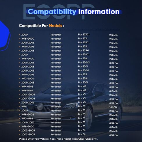 ECCPP مجموعة أدوات سلسلة التوقيت يناسب 1990-2006 لسيارات BMW 323Ci لسيارات BMW 323i لسيارات BMW 325Ci لسيارات BMW 325i لسيارات BMW Z3 لسيارات BMW Z4 1.9L,2.0L,2.5L,2.8L,3.0L,3.2L in Kuwait